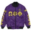 Africa Zone Jacket - Omega Psi Phi - Theta Pi Chapter Bomber Jacket A7 Bomber Jacket