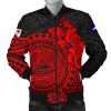 American Samoa Men's Bomber Jacket - Polynesian Lizard - BN15 Bomber Jacket
