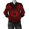 American Samoa Polynesian Women's Bomber Jacket - Red Seal - BN18 Bomber Jacket
