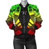 Austral Islands Women Bomber Jacket - Polynesian Tattoo Reggae - BN0110 Bomber Jacket