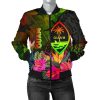 Bomber Jacket Guam Polynesian - Hibiscus and Banana Leaves - BN15 Bomber Jacket