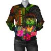 Bomber Jacket Polynesian Hawaii Polynesian Personalised - Hibiscus and Banana Leaves - BN15 Bomber Jacket