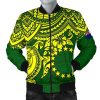 Cook Islands Polynesian bBomber Jacket (Men)  - bPolynesian Turtle - BN15 Bomber Jacket