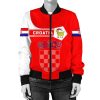 Croatia Coat Of Arms Women Bomber Jacketimple Style J78 Bomber Jacket