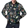 Dream Catcher Feather Boho Pattern Print Mens Bomber Jacket