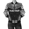 Hawaii Polynesian Chief Women'S Bomber Jacket - Black Version - Bn10 Bomber Jacket