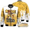 Match Kicks Tees Yz 700 V3 Mono Safflower - Martin Bebe's Kids 90s Melanin - Mono Safflower 700s Gifts Unisex Matching 3D Bomber Jacket