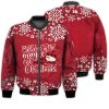 Merry Christmas Believe In The Magic Of Christmas Retro Christmas Holiday Gifts Unisex 3D Bomber Jacket